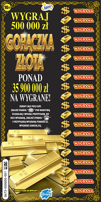 Los zdrapki GORĄCZKA ZŁOTA