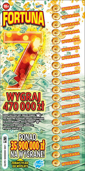 Los zdrapki FORTUNA 7