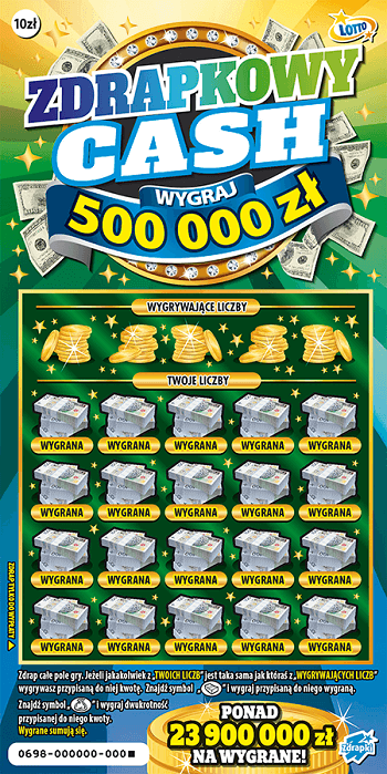 Los zdrapki ZDRAPKOWY CASH