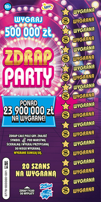 Los zdrapki ZDRAP PARTY