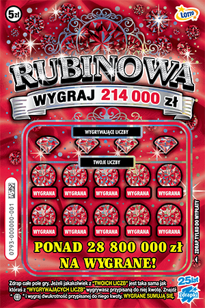 Los zdrapki RUBINOWA