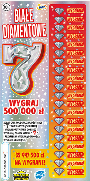 Los zdrapki BIAŁE DIAMENTOWE 7