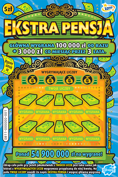 Los zdrapki EKSTRA PENSJA