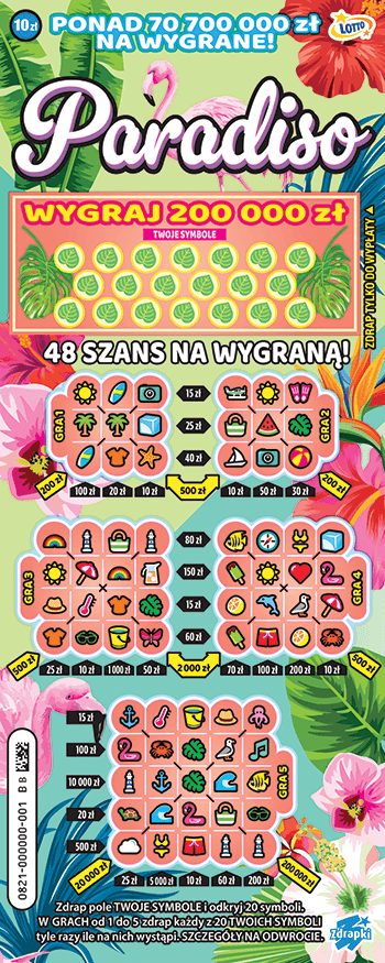 Los zdrapki PARADISO
