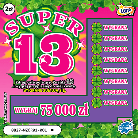 Los zdrapki SUPER 13