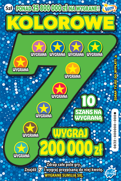 Los zdrapki KOLOROWE 7