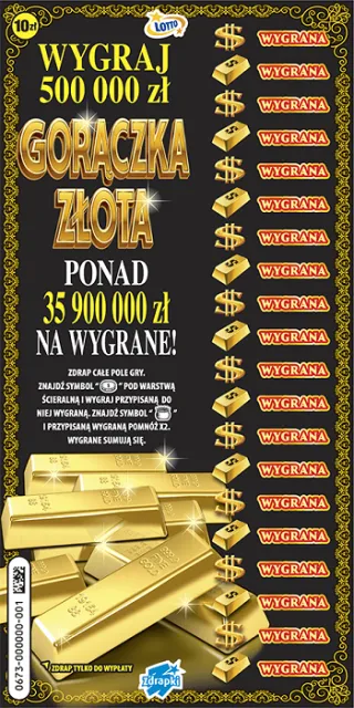 Scratch card ticket GORĄCZKA ZŁOTA