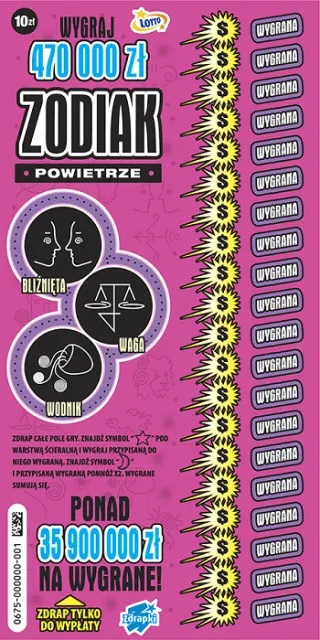 Scratch card ticket ZODIAK