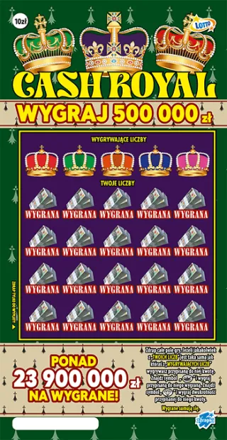 Scratch card ticket CASH ROYAL