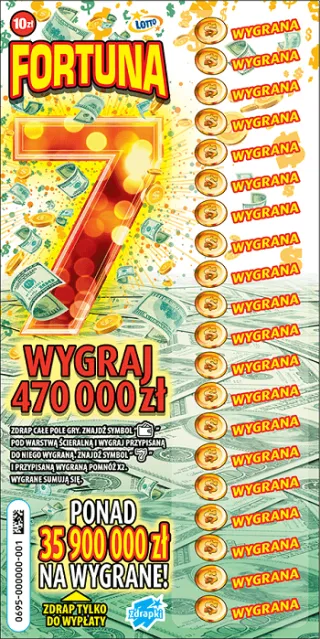 Scratch card ticket FORTUNA 7