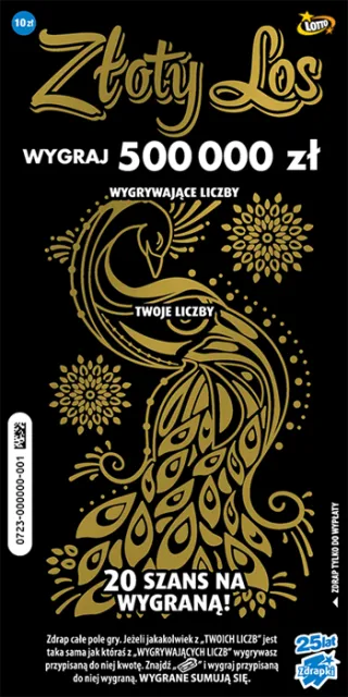 Scratch card ticket ZŁOTY LOS