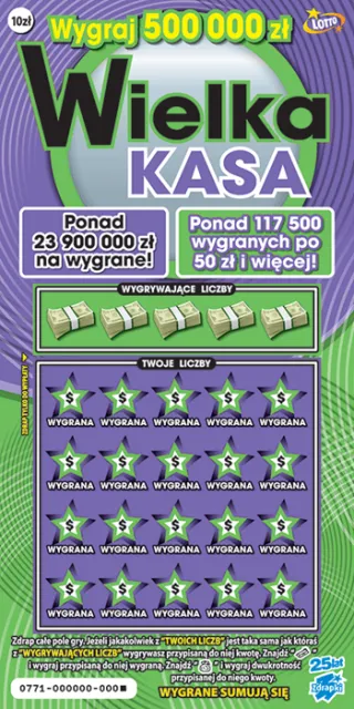 Scratch card ticket WIELKA KASA