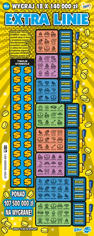 Scratch card ticket EXTRA LINIE