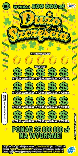 Scratch card ticket DUŻO SZCZĘŚCIA