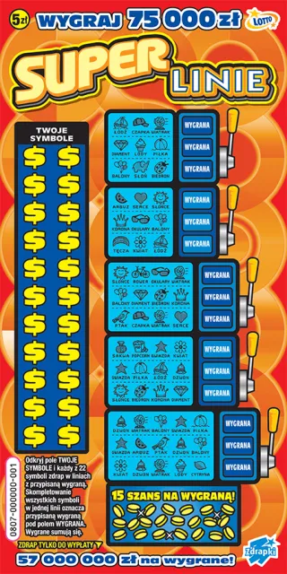 Scratch card ticket SUPER LINIE