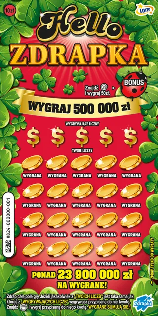 Scratch card ticket HELLO ZDRAPKA