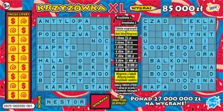 Scratch card ticket KRZYŻÓWKA XL